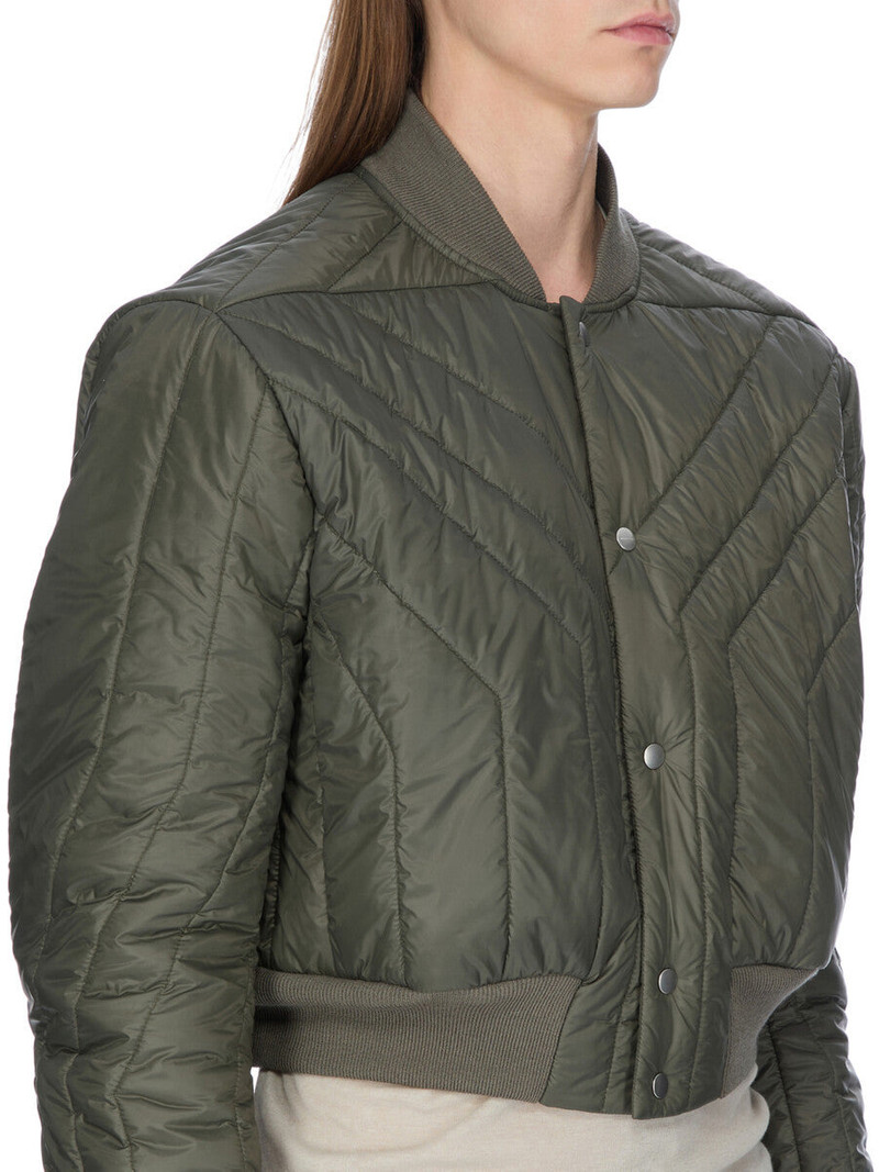 Khaki Concordians Quilted Flight Down Bomber Jacket 4