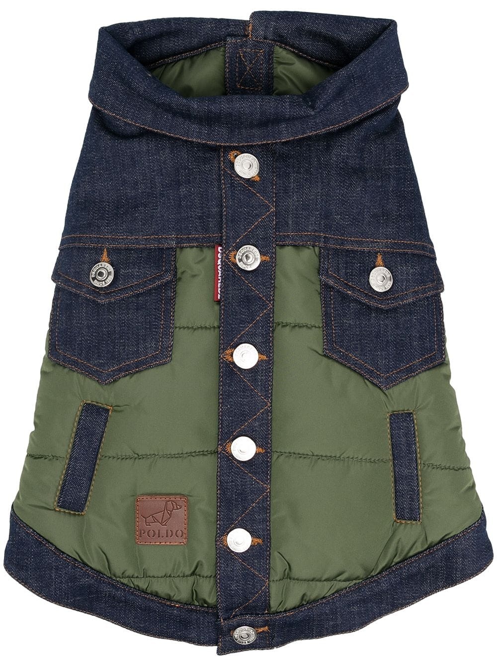 x Poldo Dog Couture denim panel jacket - 1