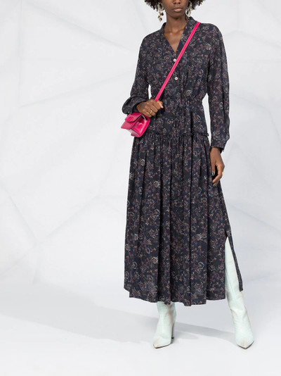 Chloé floral-print V-neck shirtdress outlook