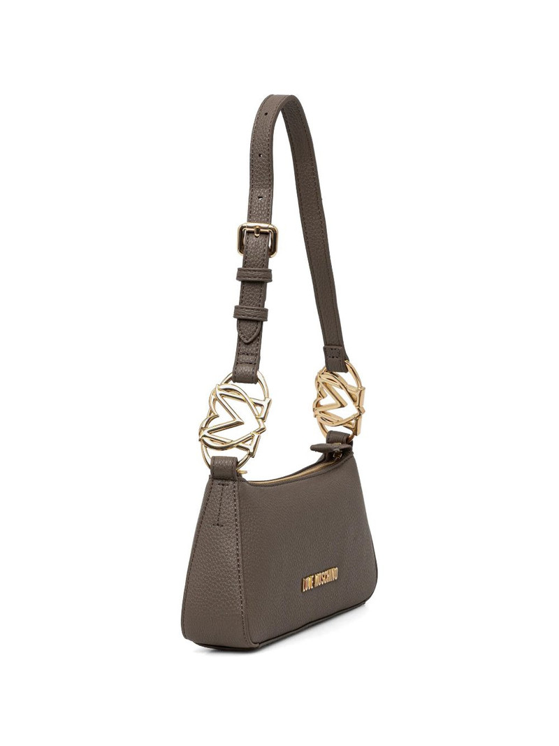 Moschino logo-charm shoulder bag outlook