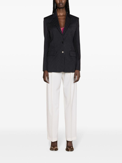 MSGM pinstripe single-breasted blazer outlook