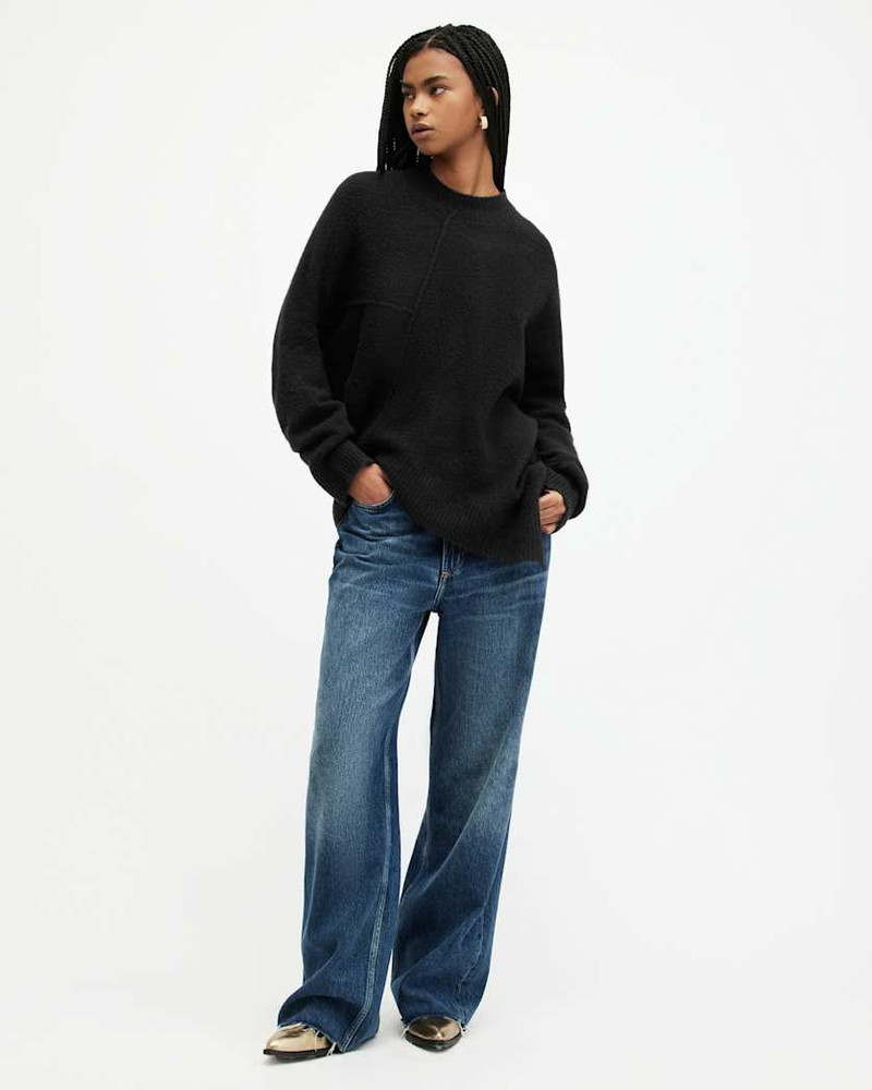 LOCK CREW NECK ASYMMETRIC SWEATER 6