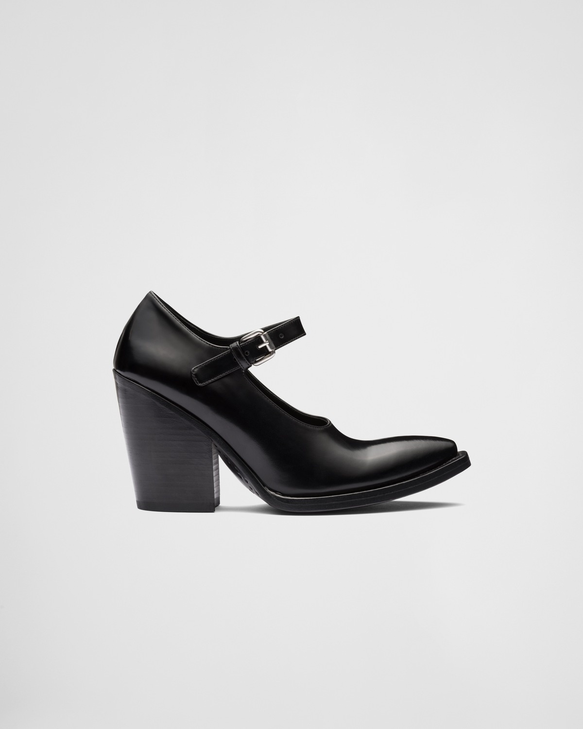 Brushed leather pumps - 1