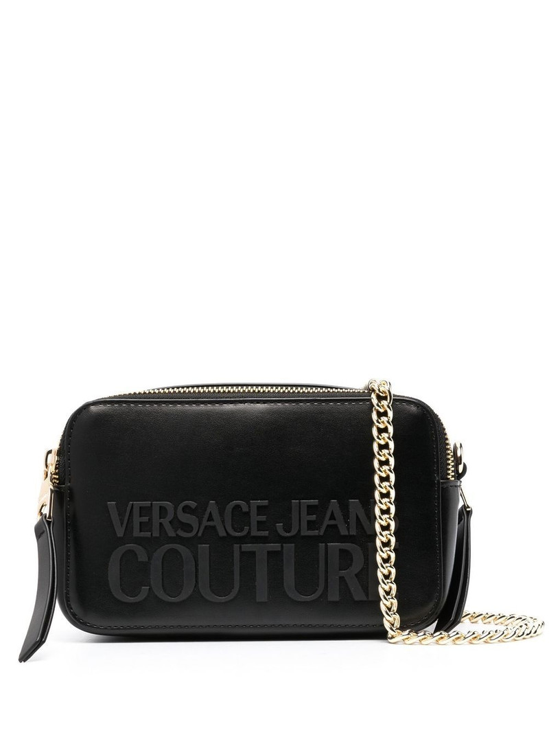 logo embossed shoulder bag 1