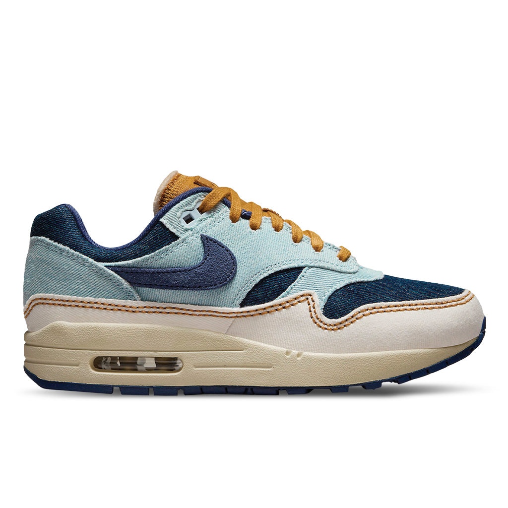 WOMEN'S AIR MAX 1 '87 'AURA' - AURA/MIDNIGHT NAVY/PALE IVORY - 1