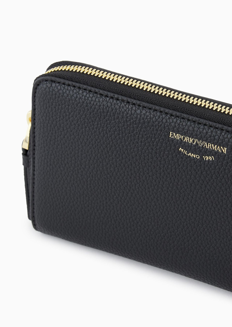 Deer-print MyEA wallet with wrap-around zip 4