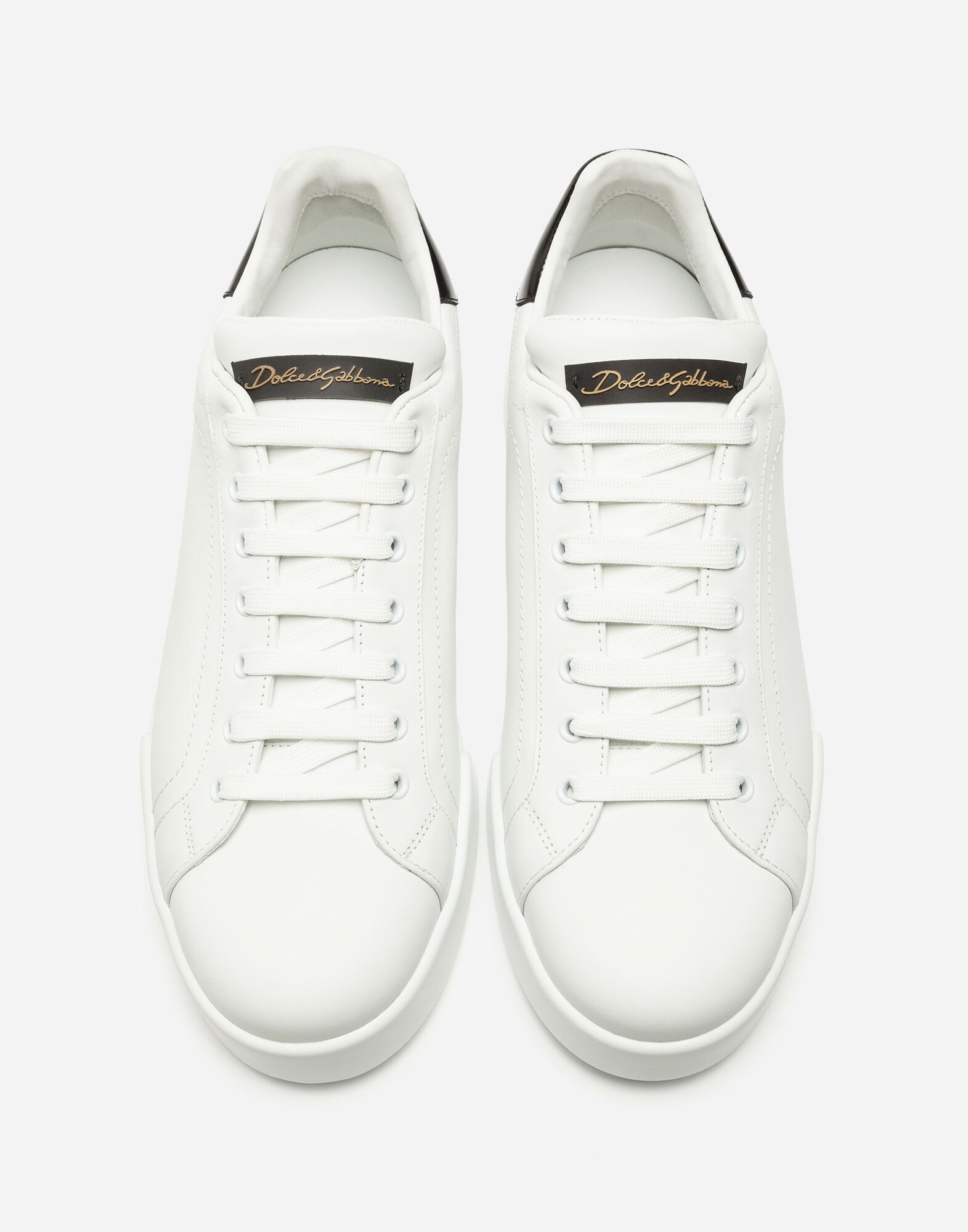 Leather Portofino sneakers - Men - 5