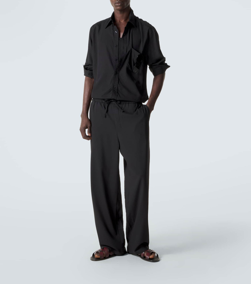 Manolo Blahnik Marvin croc-effect leather slides outlook