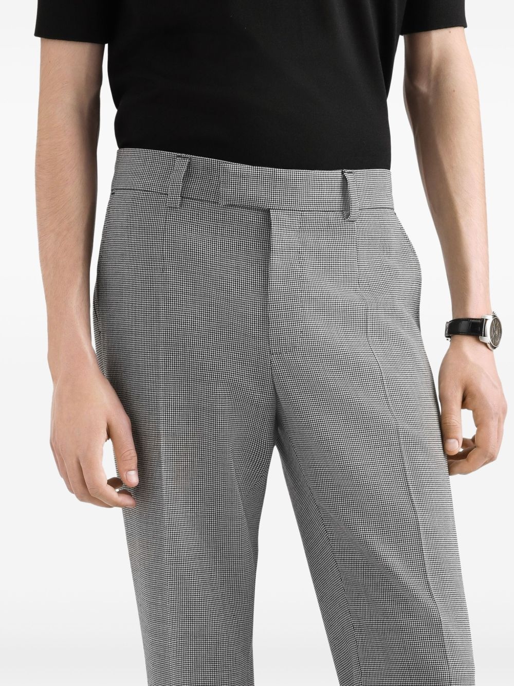 Pied-de-poule trousers - 4