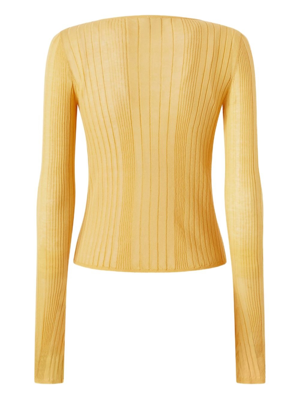 ribbed cardigan - 2