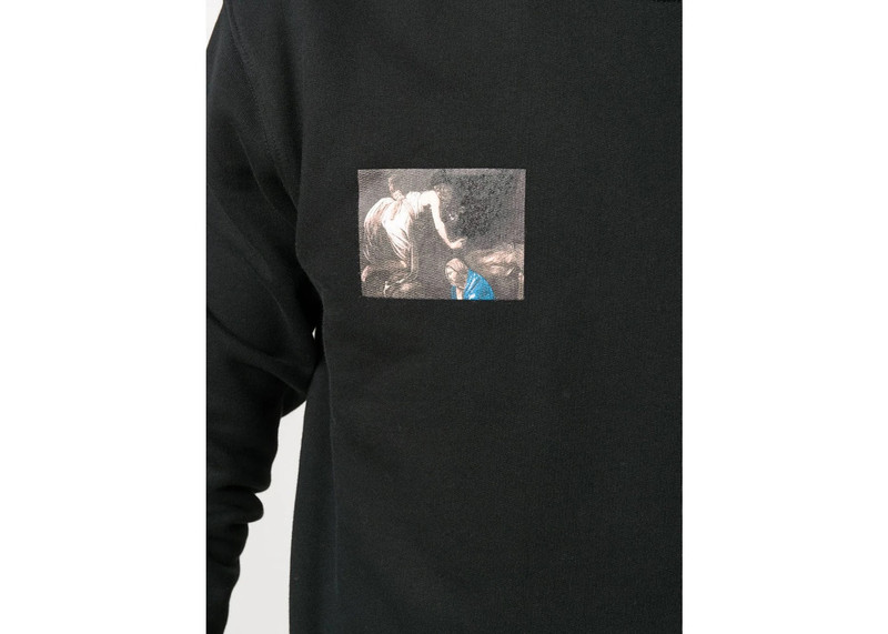 Off-White OFF-WHITE Slim Fit Caravaggio Angel Sweatshirt Black/Black outlook