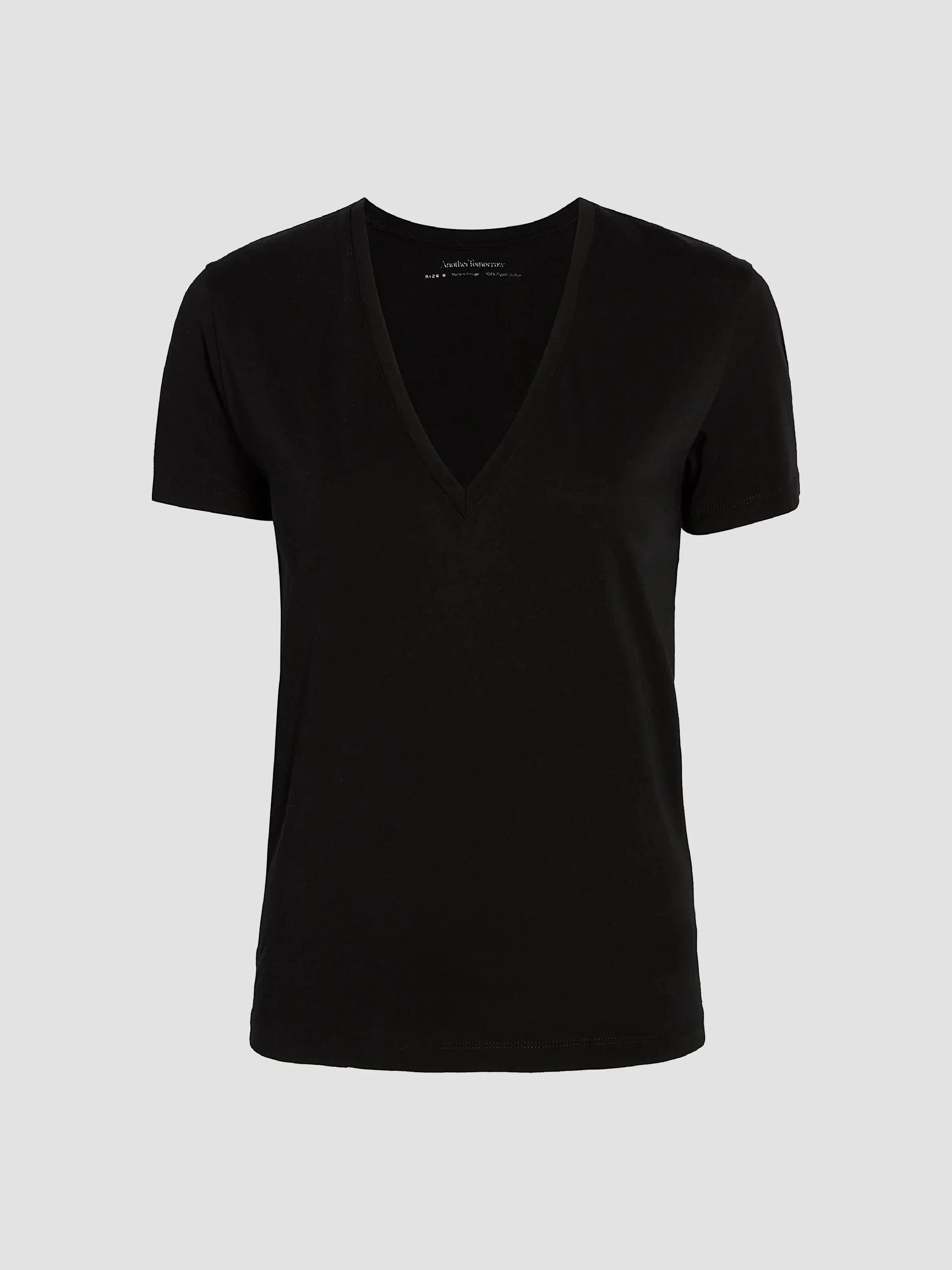 Women's V-Neck Tee - Black - 1