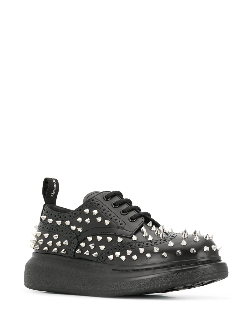 spike lace-up sneakers - 2