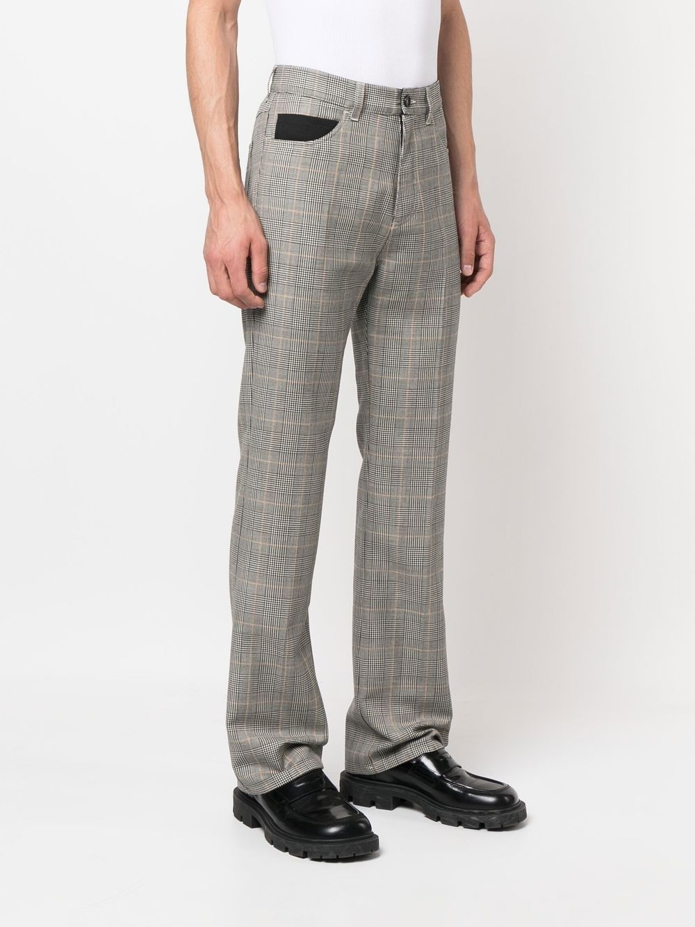 Prince of Wales straight leg trousers - 3