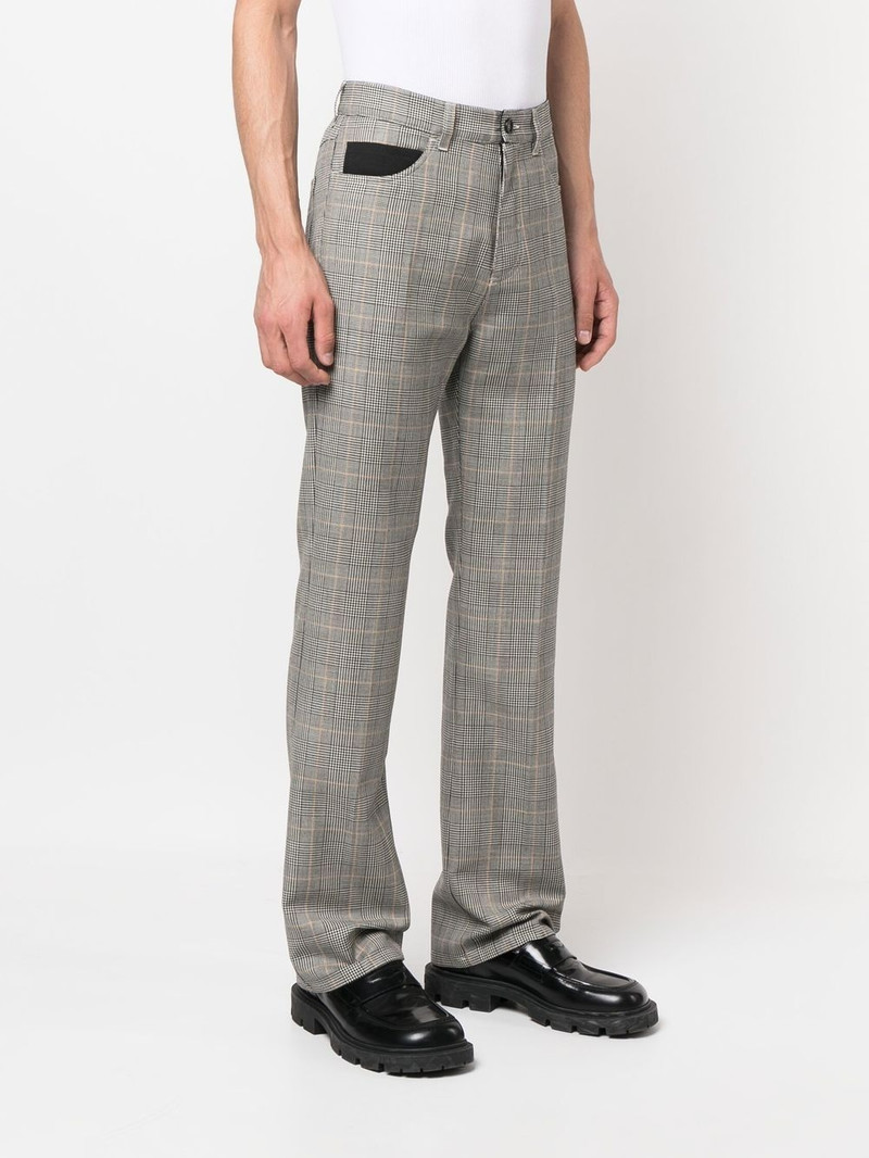 Prince of Wales straight leg trousers 3