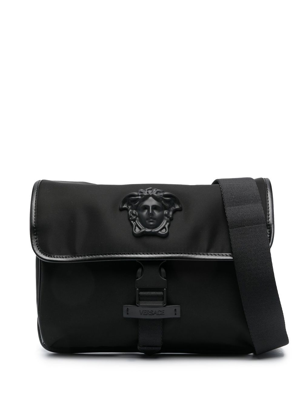 Medusa foldover-top crossbody bag - 1