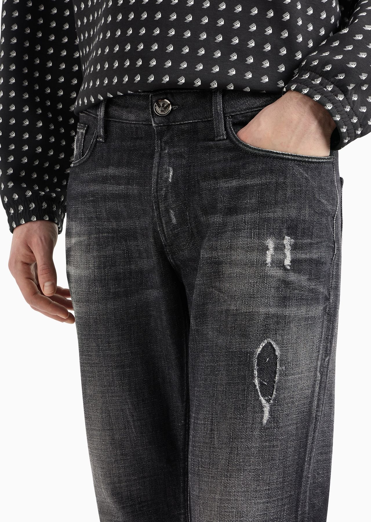 J06 Made in Italy slim-fit denim jeans - 8