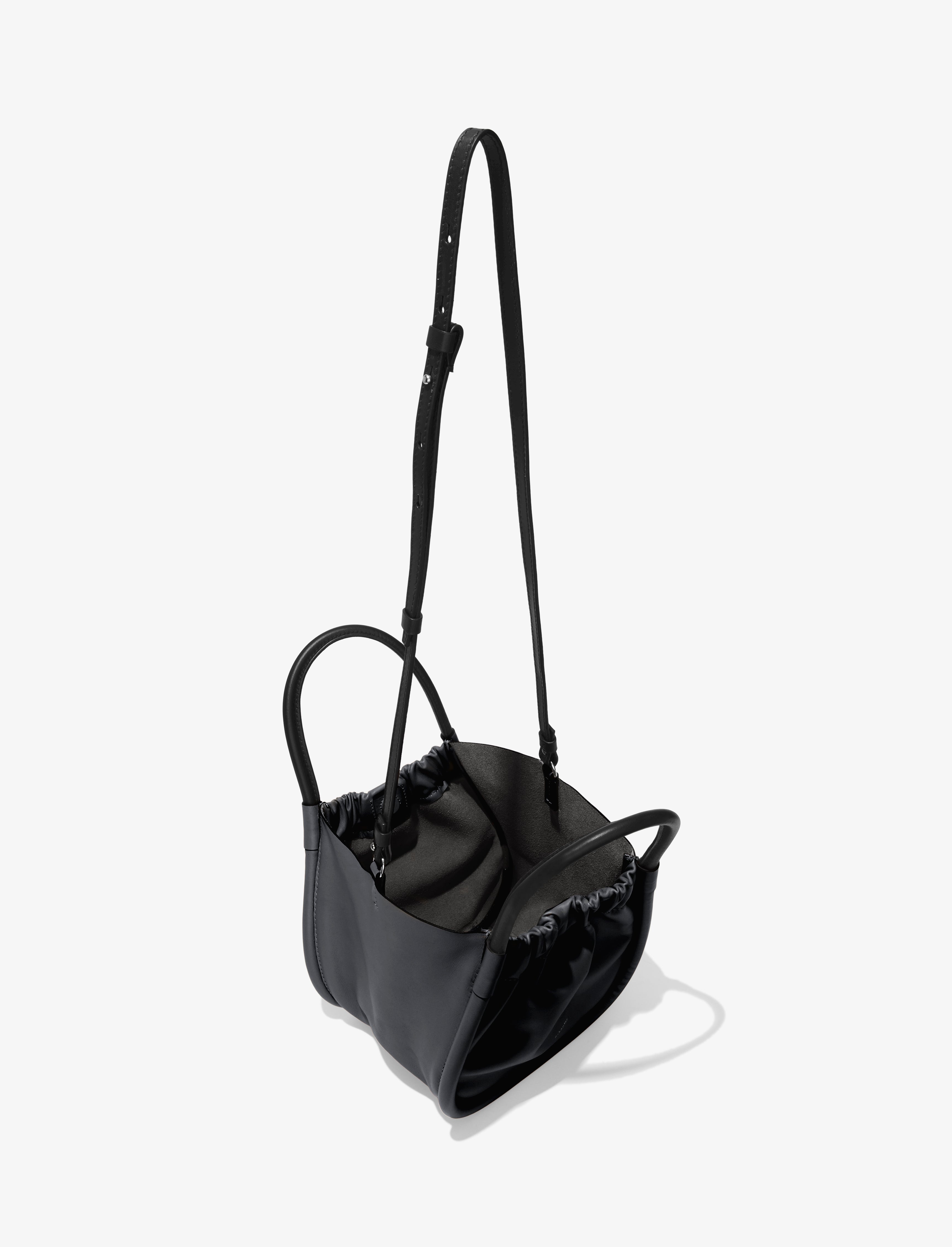 Small Ruched Crossbody Tote - 5
