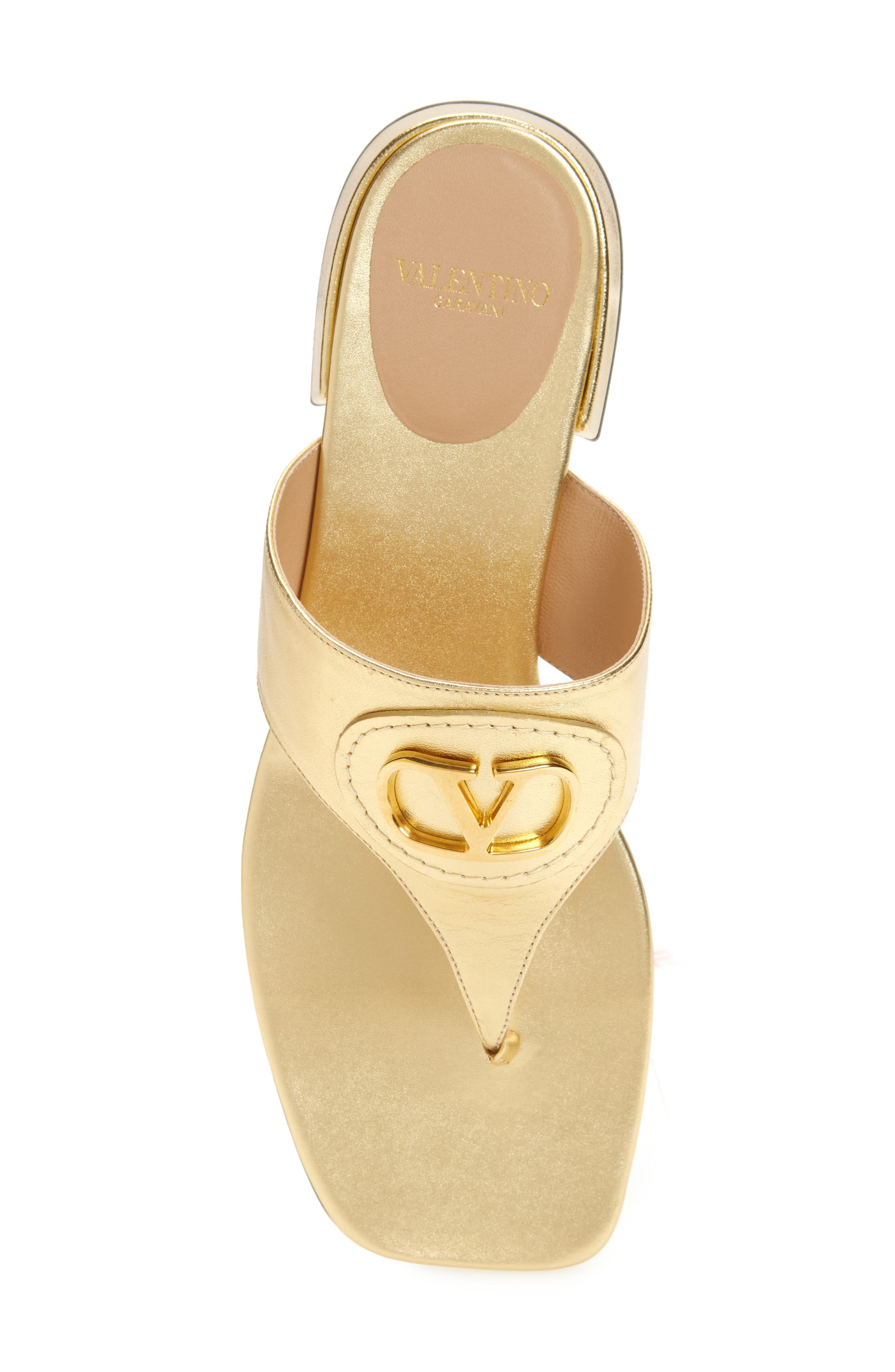 Valentino Garavani VLOGO Sandal in Antique Brass at Nordstrom - 5
