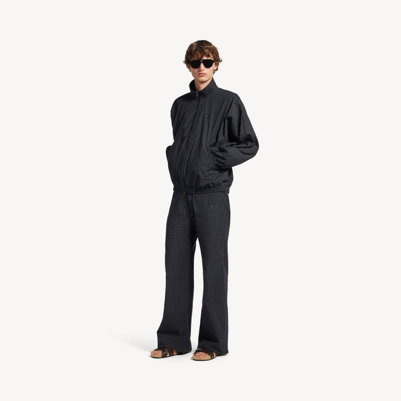 BALENCIAGA Men's Tailored Tracksuit Pants in Navy/dark Green outlook