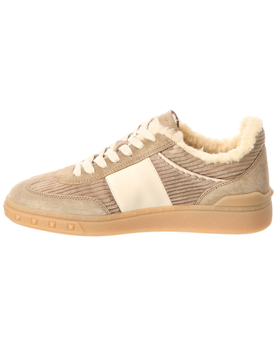 Valentino VLogo Velvet & Suede Sneaker - 2