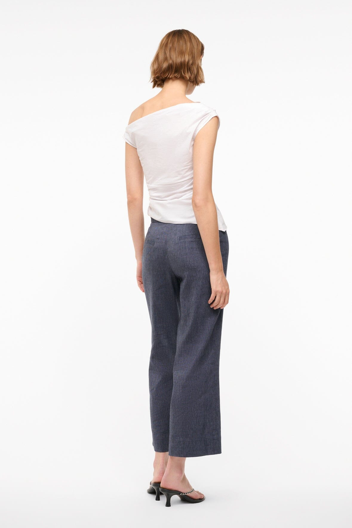 STAUD KNACK LINEN PANT CHAMBRAY - 3