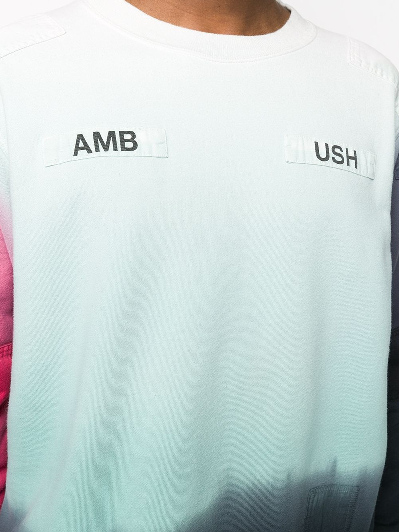 ombré logo-print sweatshirt 6