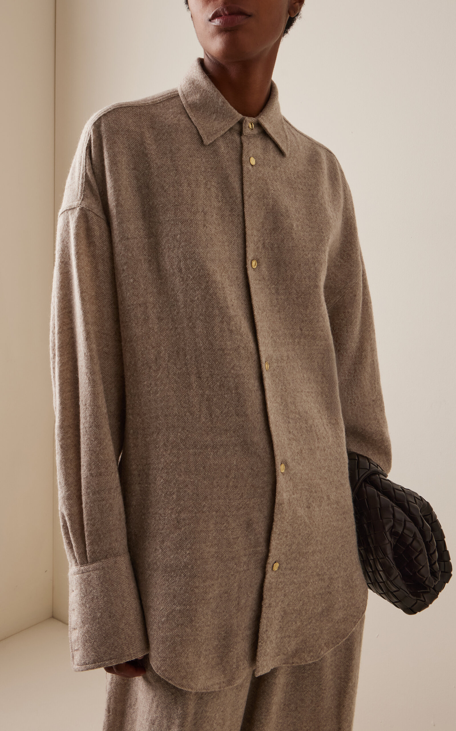 Georgia Wool Scarf Shirt neutral - 5