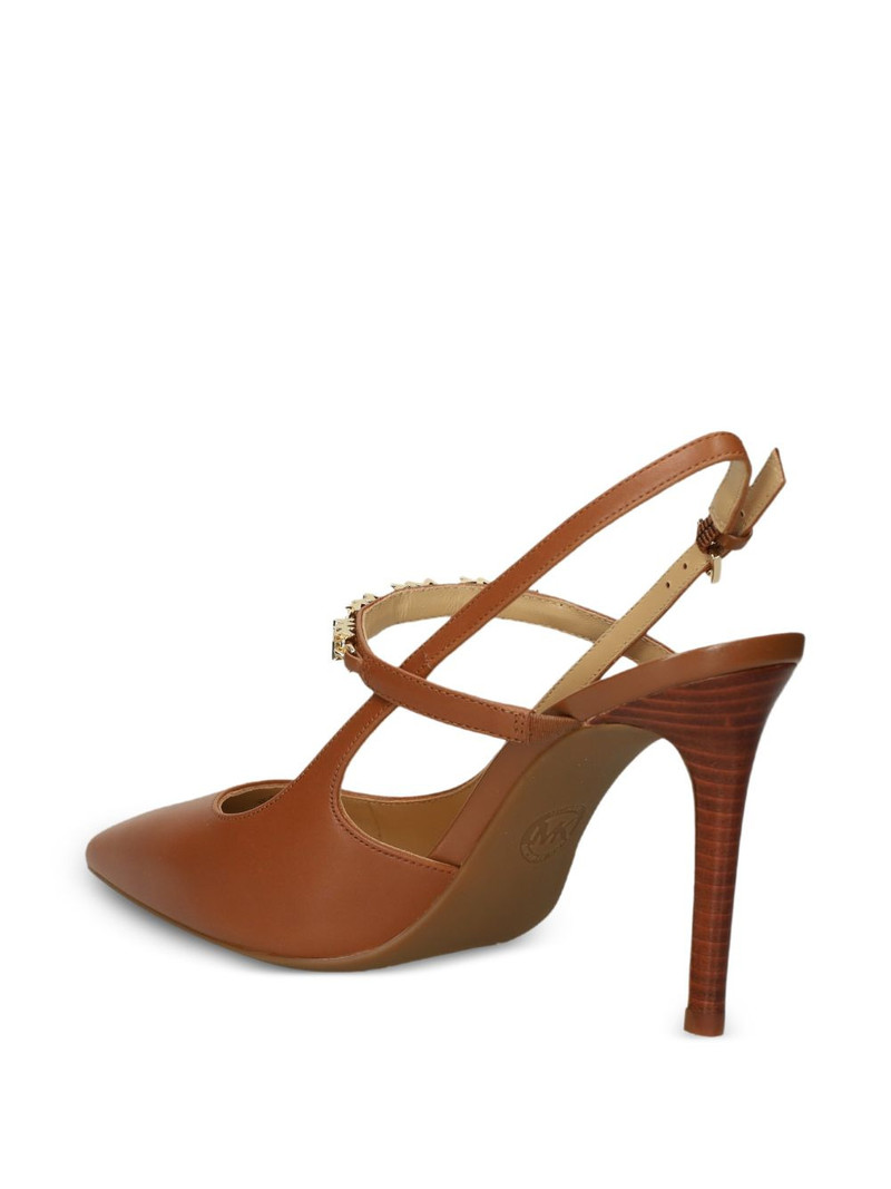 Dina Flex studded leather court pumps 3