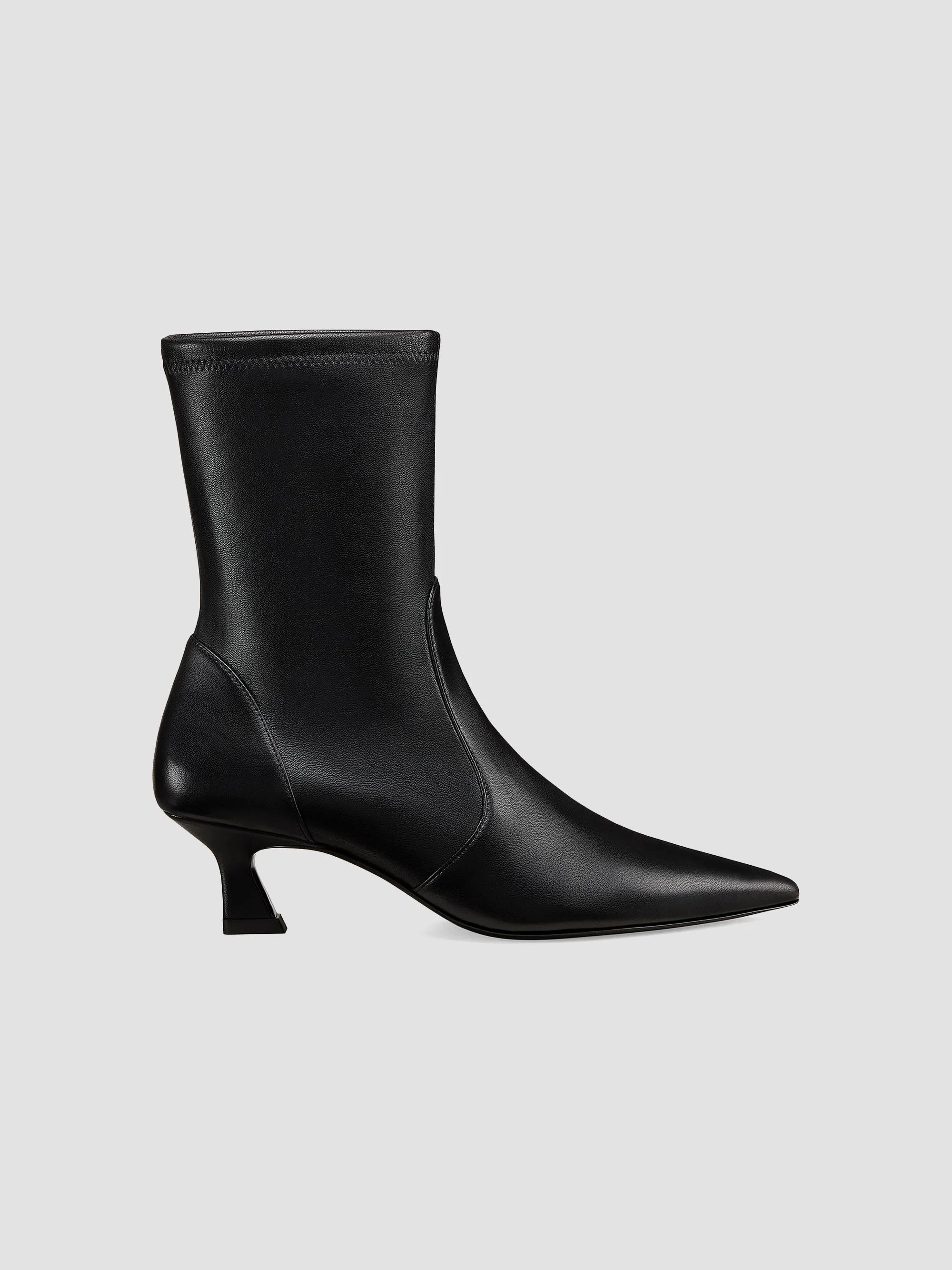 Women's Vinnie 50MM Leather Boots - Black - 1