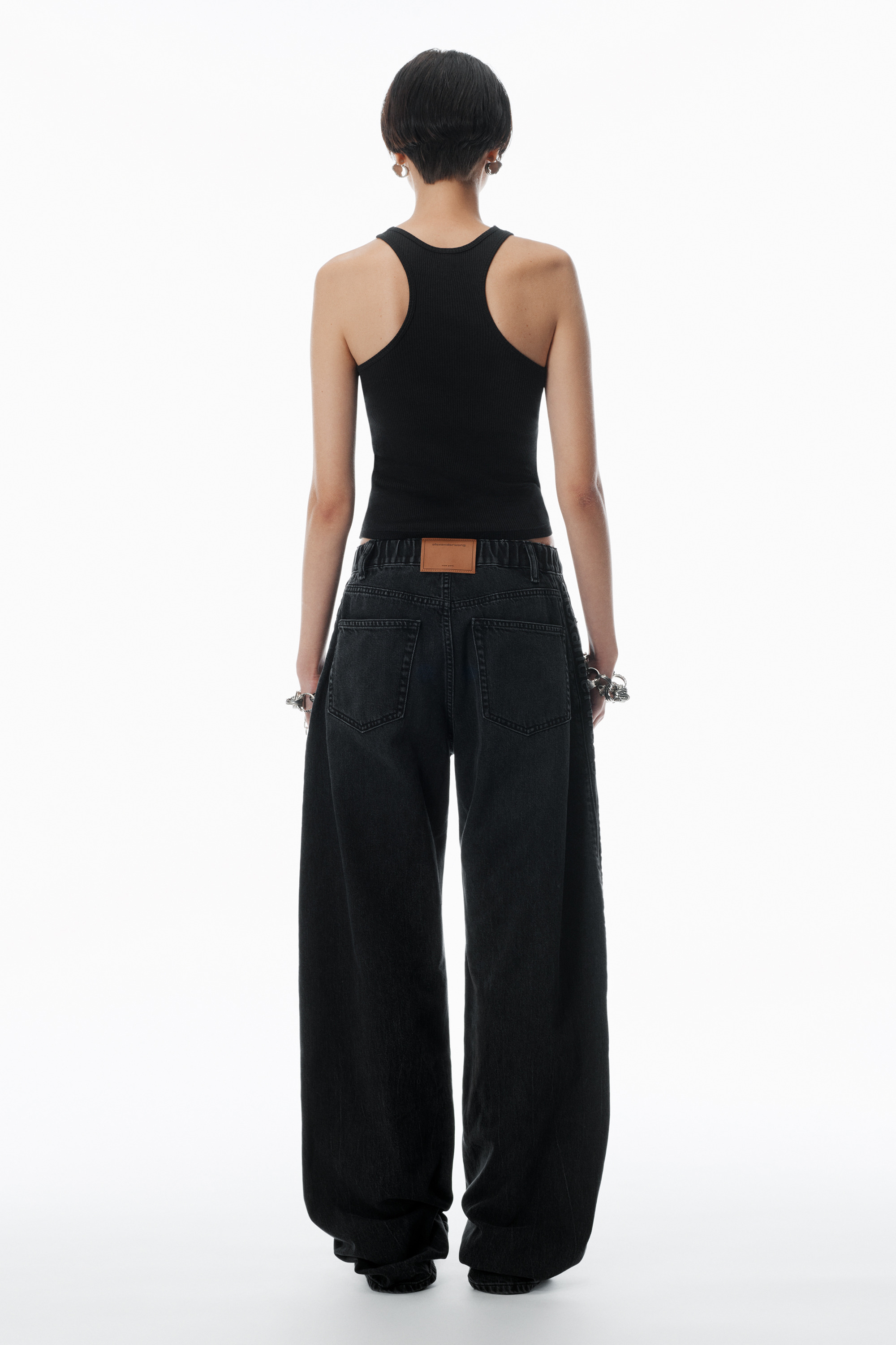 Logo Embossed Ballon Jogger Pant in Cotton - 4