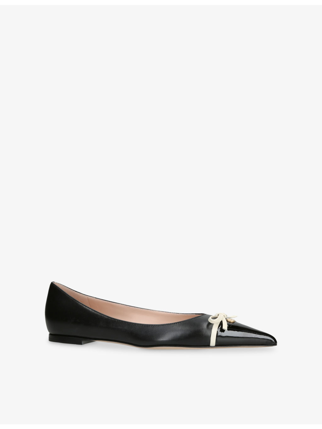 Bepointy Leather Ballerina Flats - 3