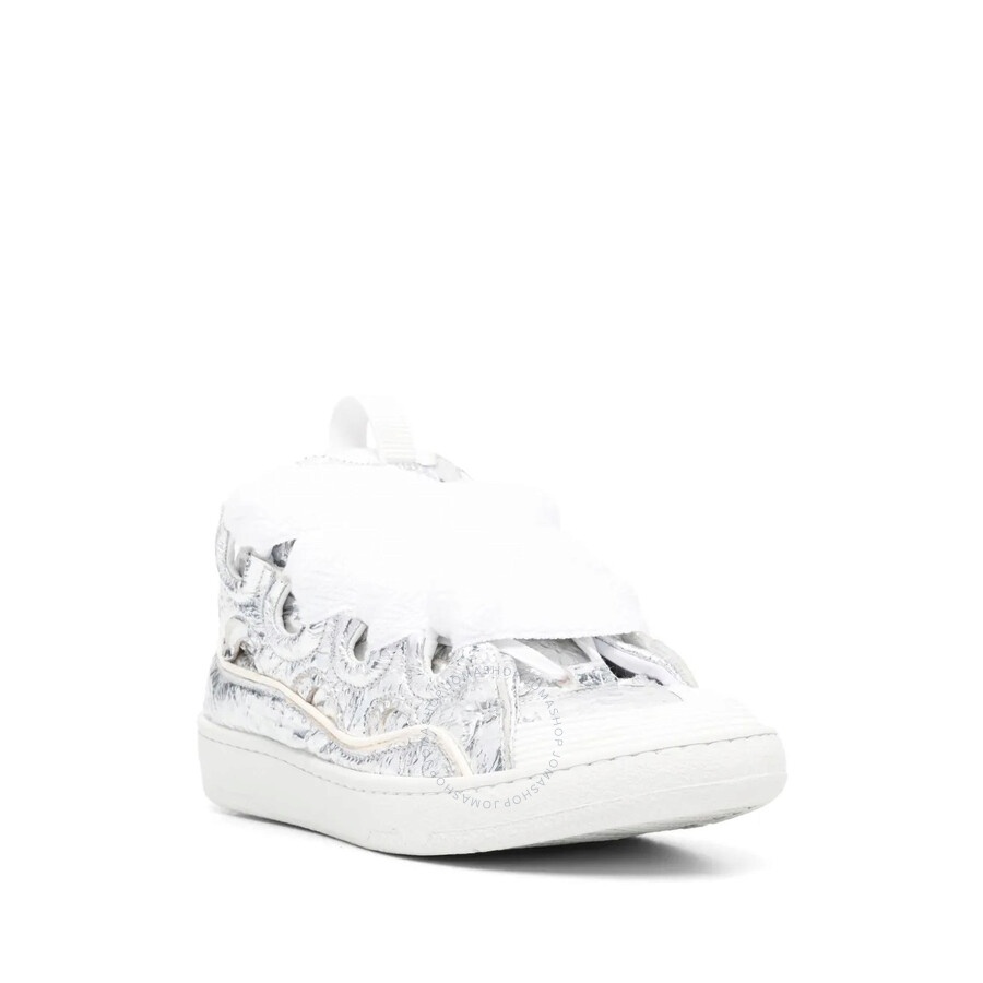 Lanvin Curb Metallic Leather Sneakers - 2