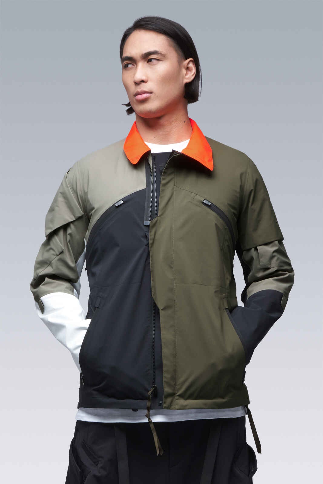 J1B-GT-MULTI Multi RAF Green (2 hoods: RAF Green & Hi-Vis Orange) - 53