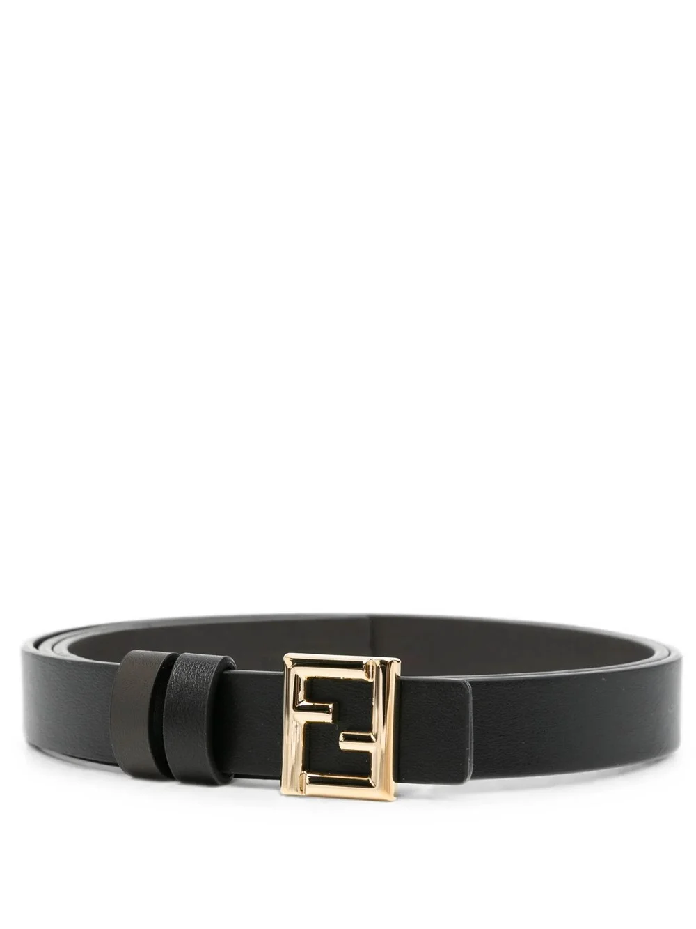 FF REVERSIBLE BELT 20 MM IN BLACK AND DARK BROWN LEATHER - 1