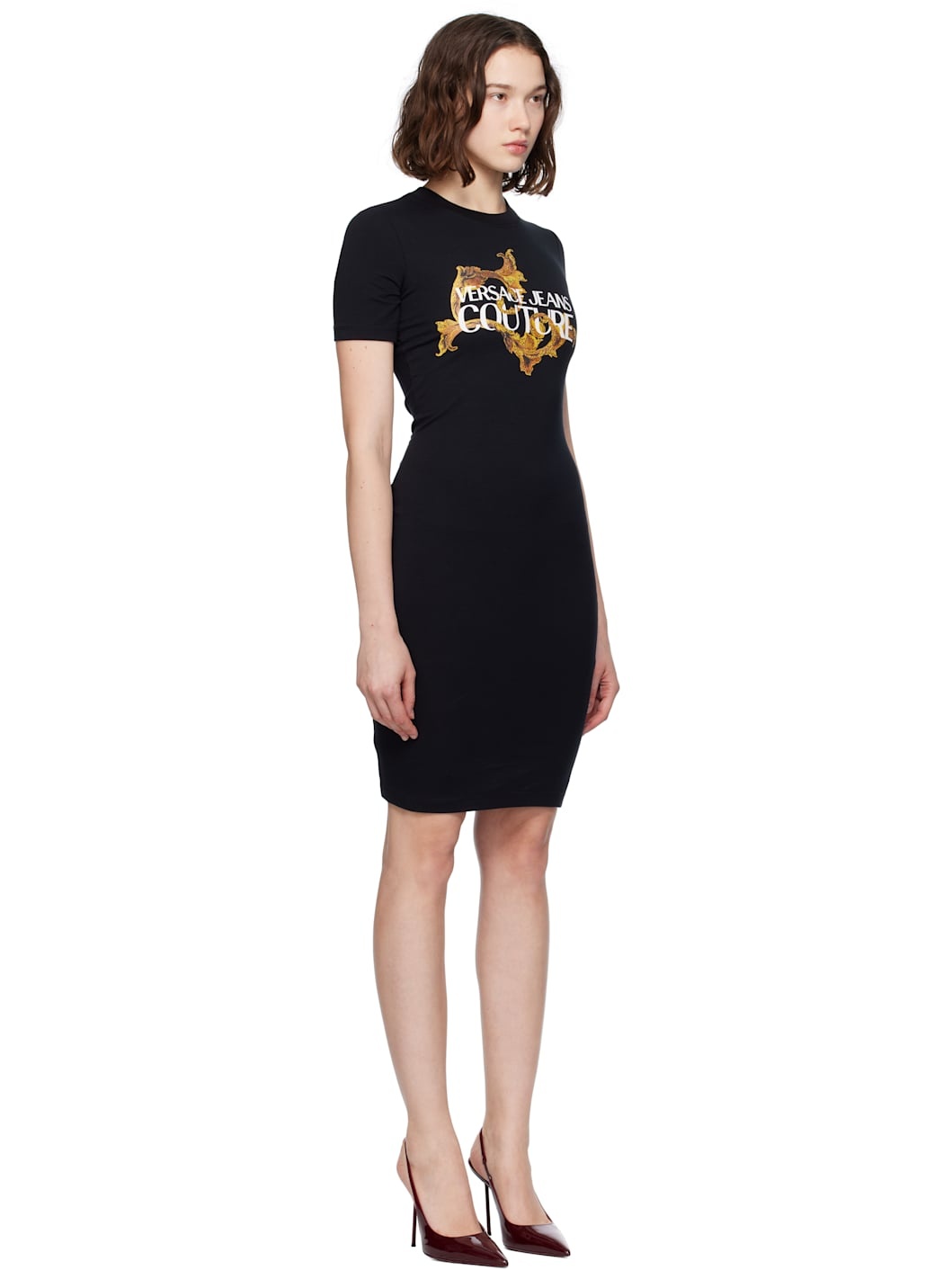 Black Vestiti Jersey Stretch Minidress - 2
