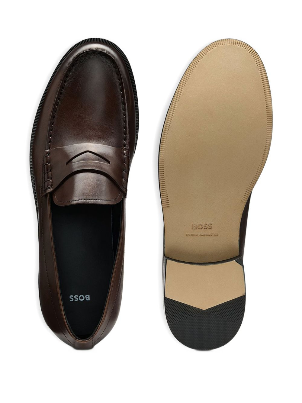 penny leather loafers - 4