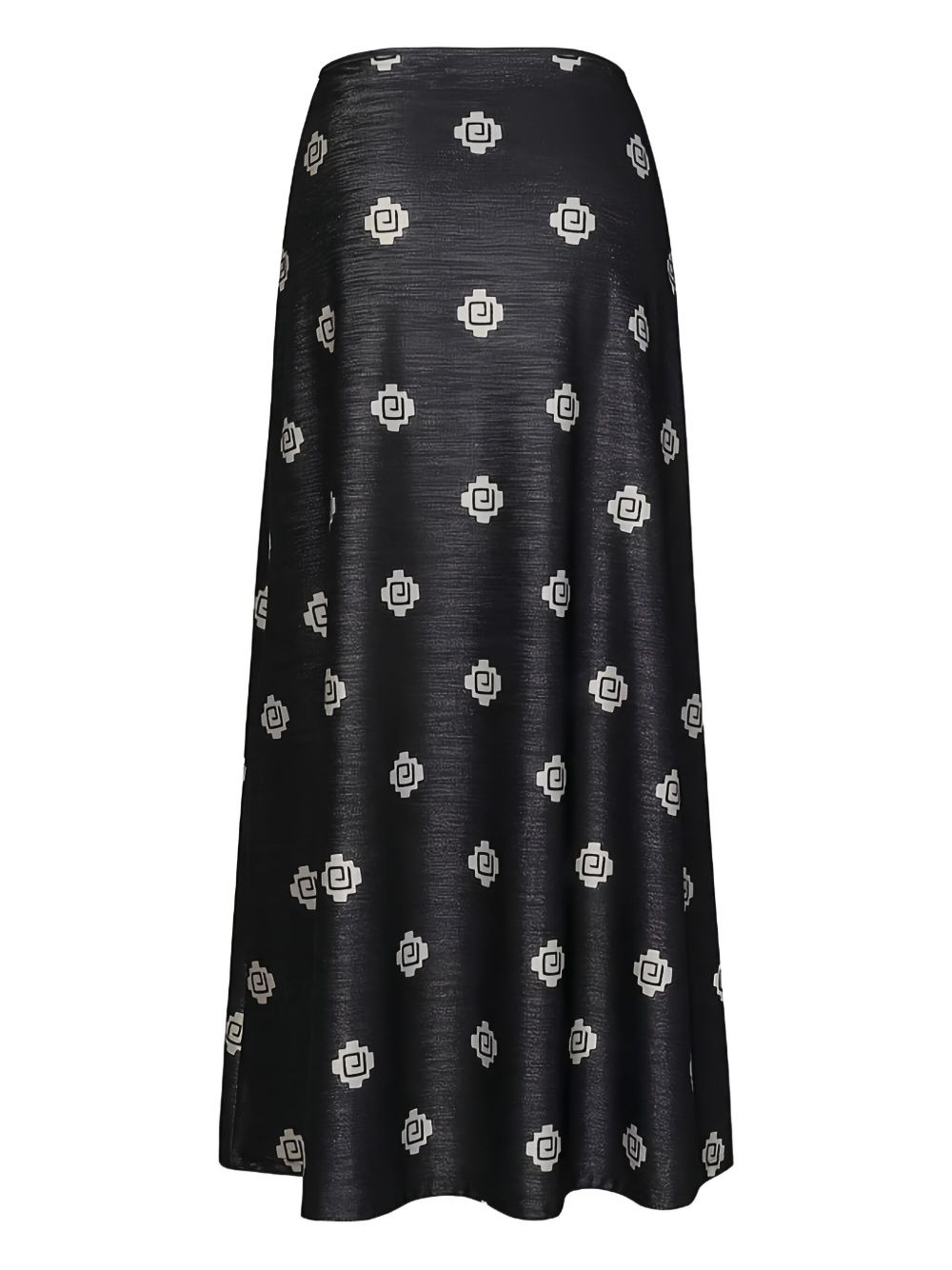 geometric-print midi A-line skirt - 2