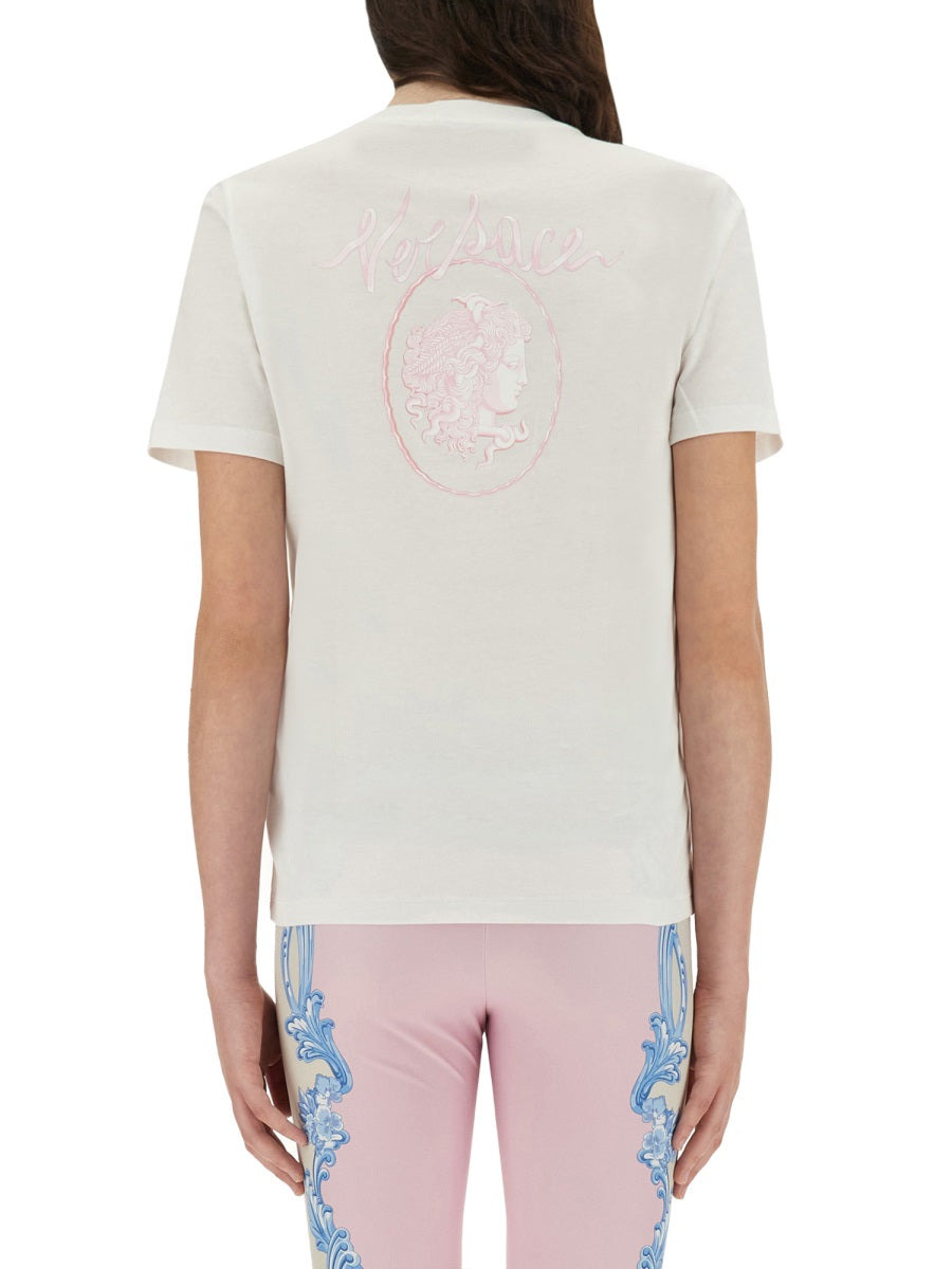Versace Women Cameo Logo T-Shirt - 3