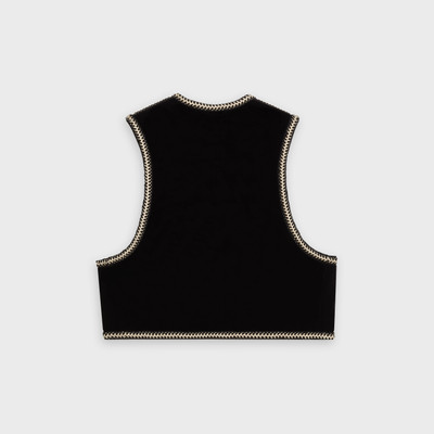 CELINE FOLK WAISTCOAT IN VELOUR outlook