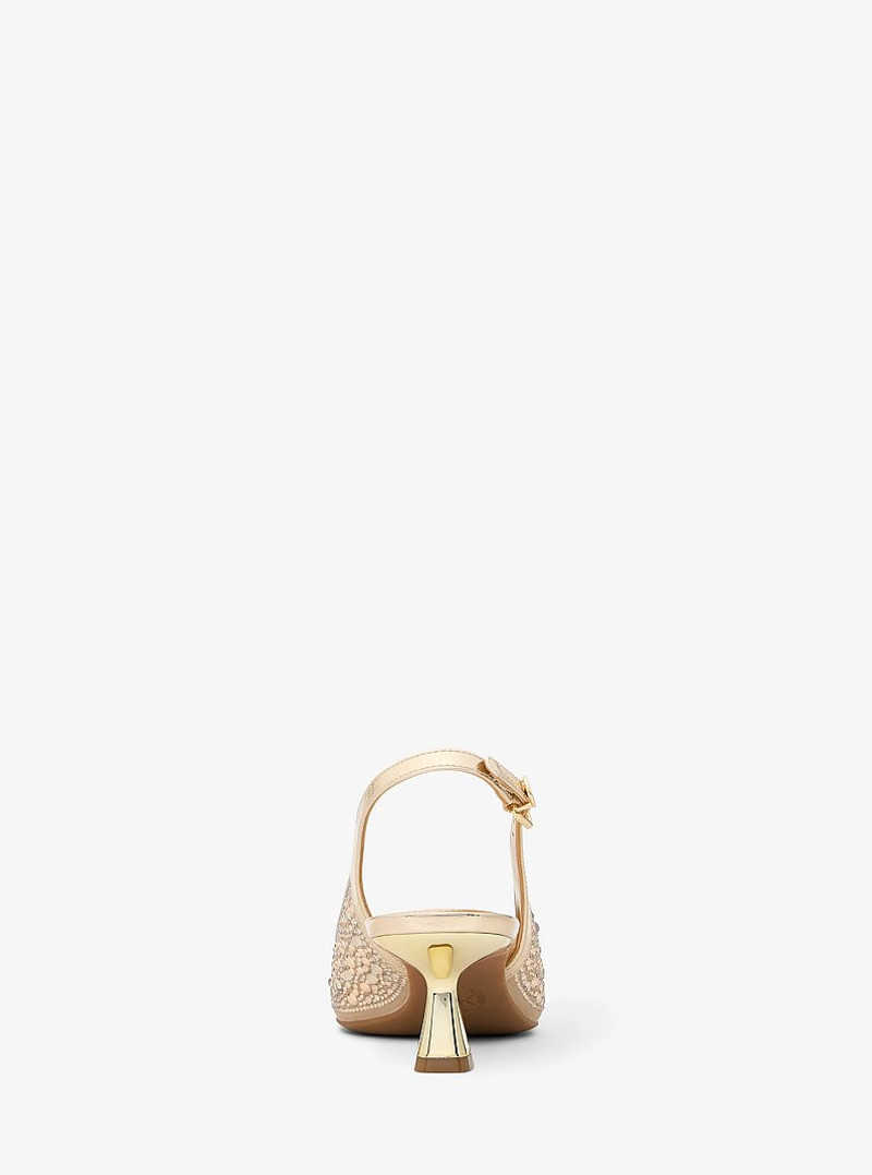 Amali Embellished Metallic Pump 3