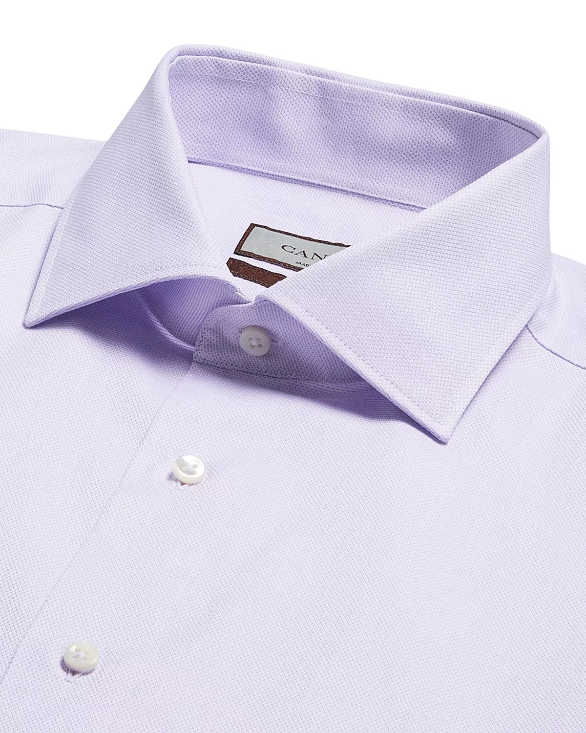 Impeccable Textured Solid Regular Fit Dress Shirt - 5