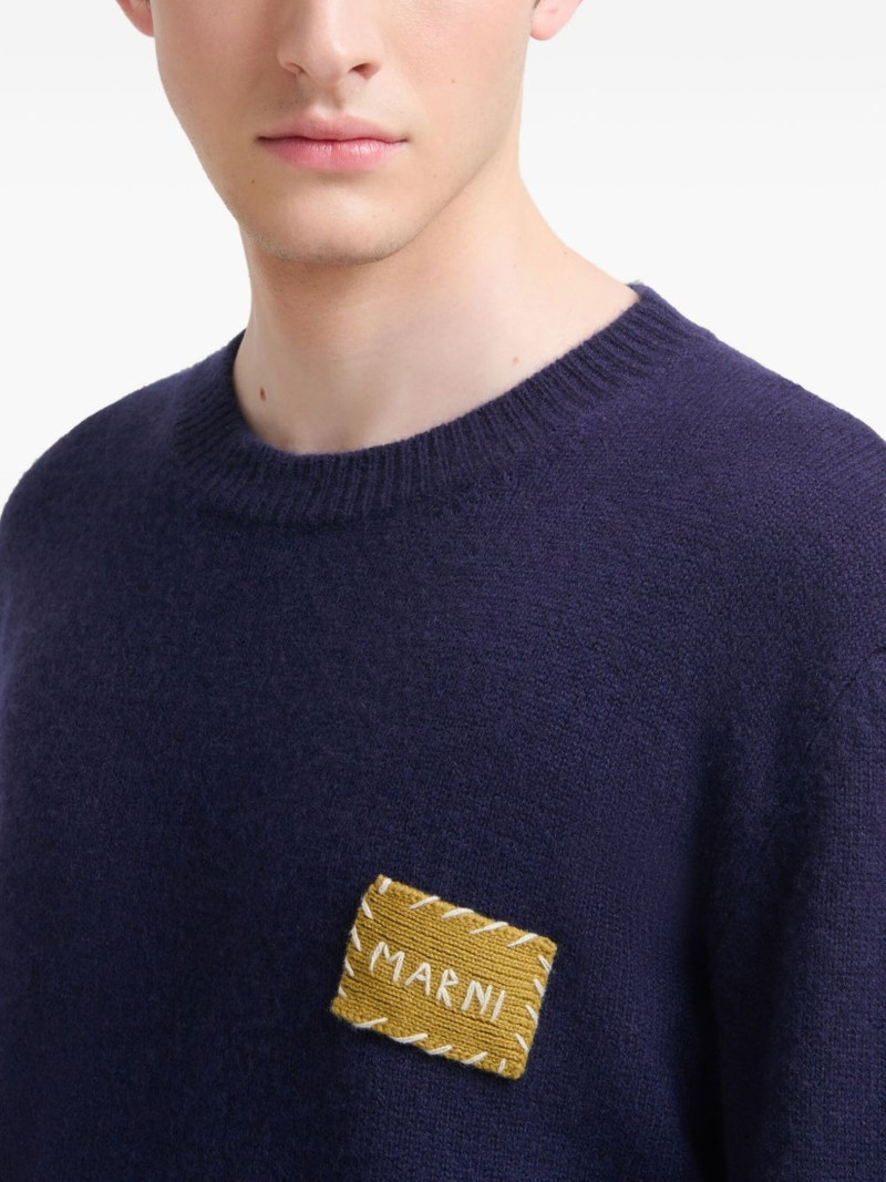 logo-patch cashmere sweatshirt 5