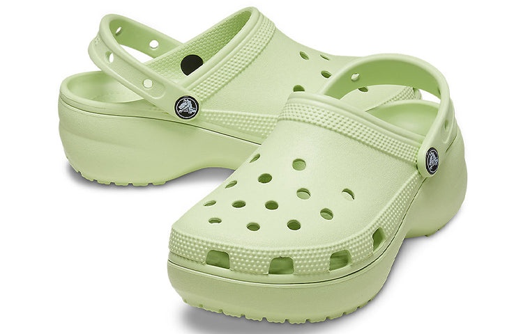 (WMNS) Crocs Classic Platform Clog 'Celery' 206750-335 - 7