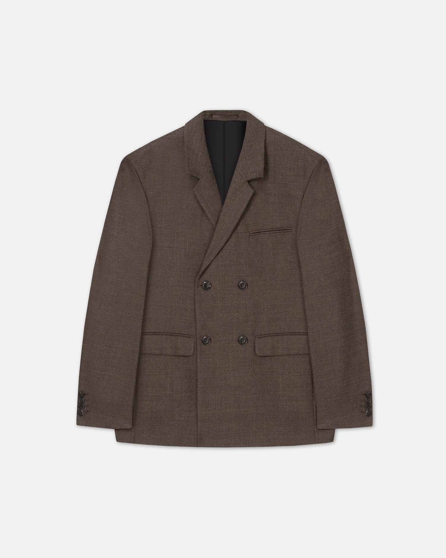 Double Breasted Wool Blazer - 1