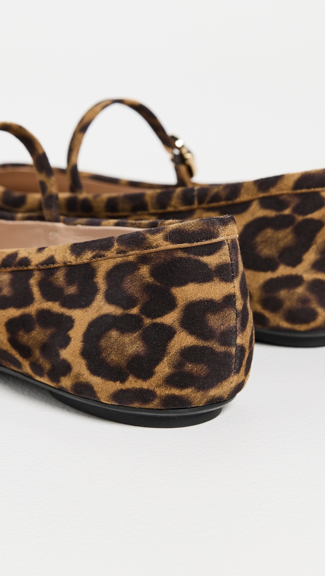 Carla Camoscio Leopard Print Flats - 3