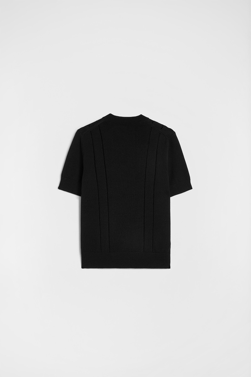 Cotton Pointelle T-Shirt 6