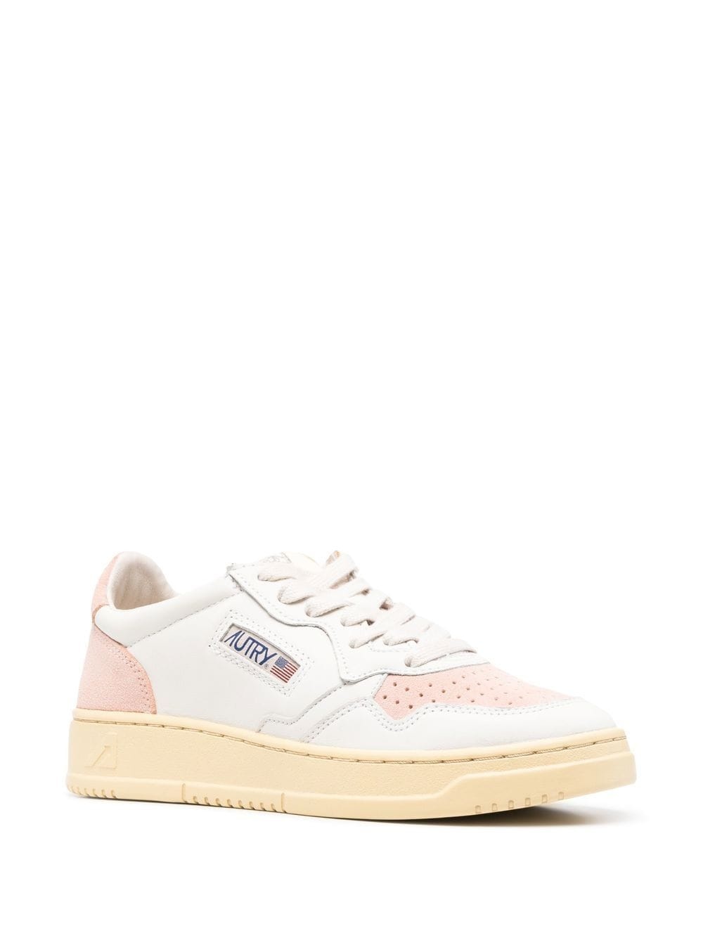 perforated low-top sneakers - 2