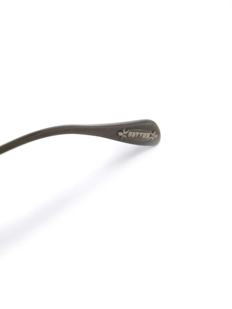 logo round-frame glasses 3