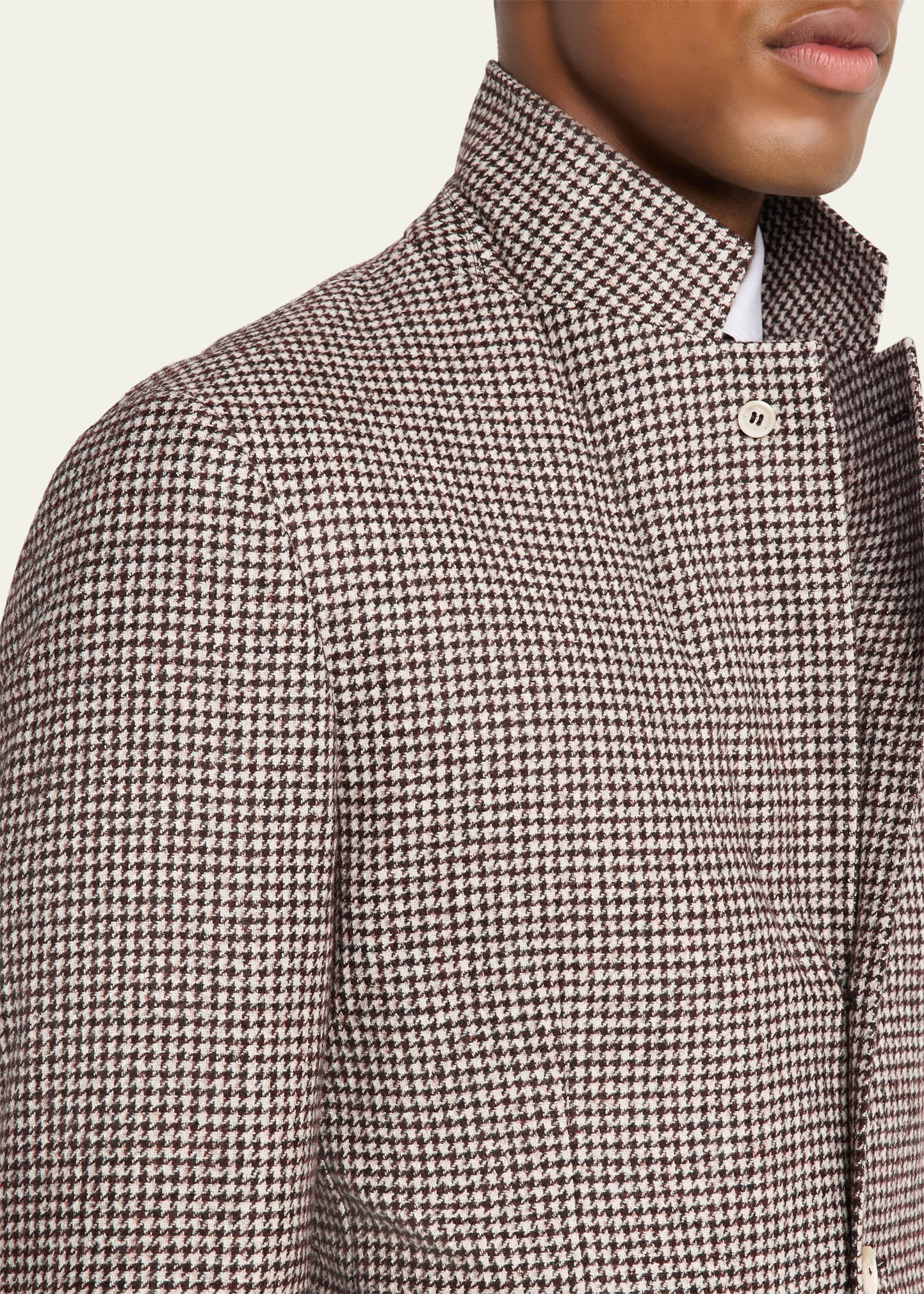 Men's Alpaca Wool Houndstooth Sport Coat - 6